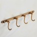 YUTU 4 Hooks Antique Brass Towel Racks Bathroom Brushed Bronze Coat Hook FGG0 - B071P5RKFB